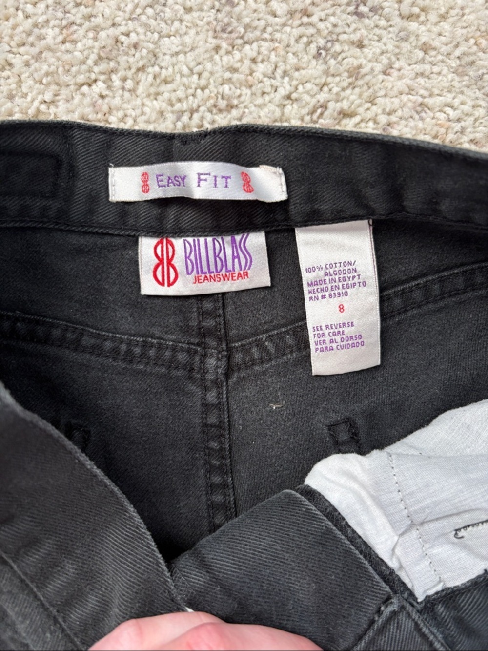 Vintage Bill Blass Jeanswear Easy Fit size 8 Denim Jeans - Picture 5 of 5